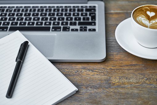 Computer, Laptop, Notebook, Pen, Table