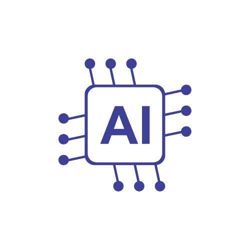 The word AI written